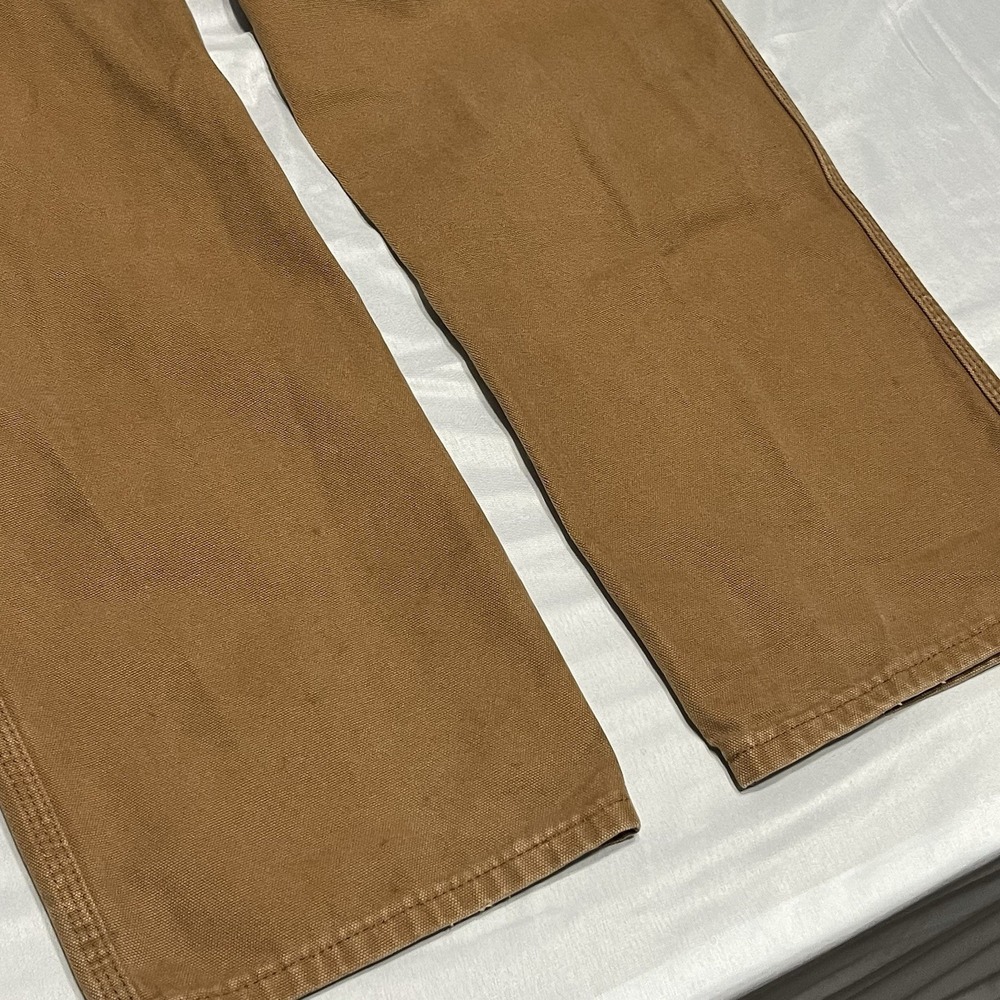 Vintage Dickies Carpenter Pants Mens 36x34 Brown Canvas Faded Utility Grunge - Picture 12 of 12